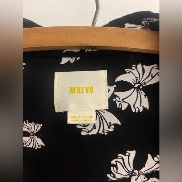 Anthropologie Maeve Emory Printed Button Down Size 6 - Picture 2 of 9